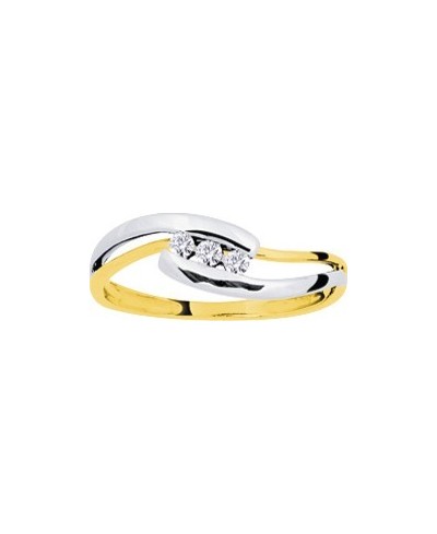 Bague bicolore