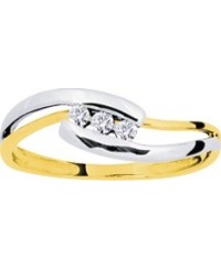 Bague bicolore