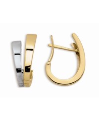 Boucles d'oreilles bicolore 20mm