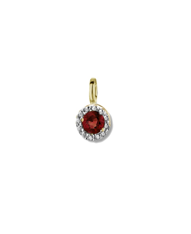 Un pendentif bicolore Rubis