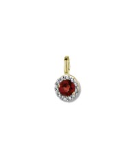 Un pendentif bicolore Rubis
