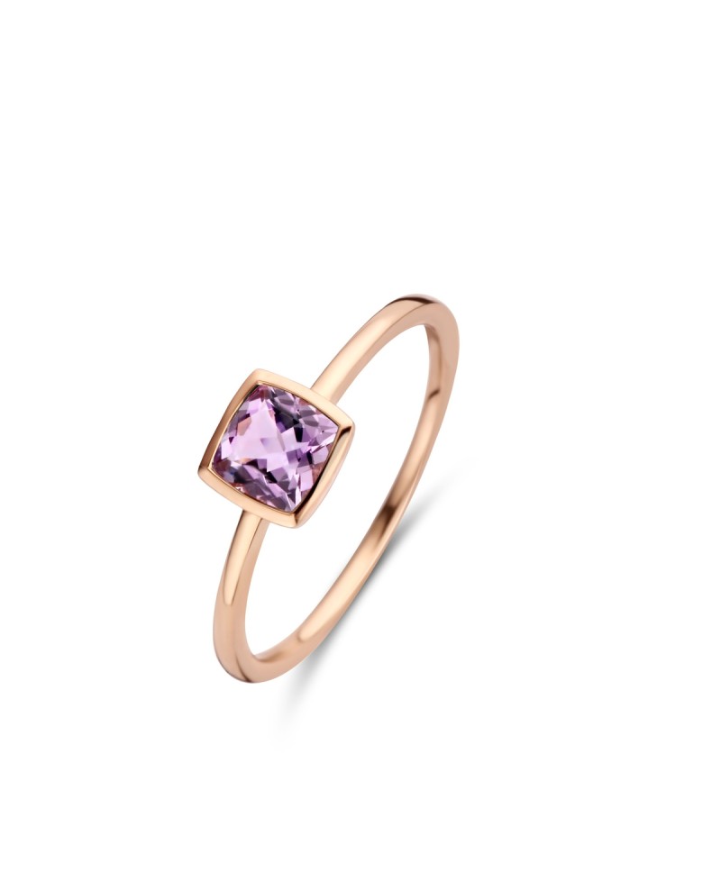 Bague carrée Améthyste