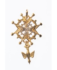 Croix huguenote bicolore