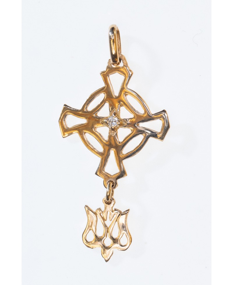 Croix huguenote diamant