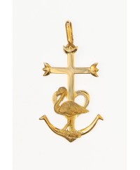 Croix Camargue avec flamand rose