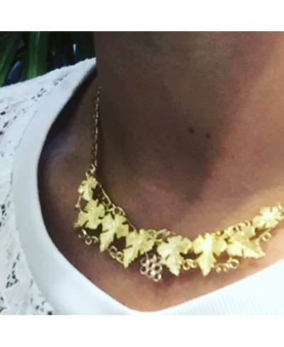 Collier feuille de vigne