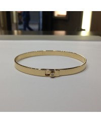 jonc plat avec boucle diamant