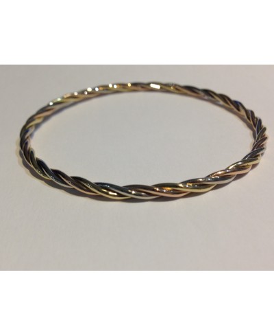 jonc tressé tricolore