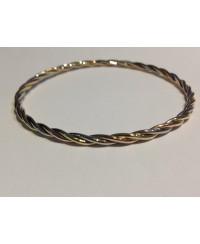 jonc tressé tricolore