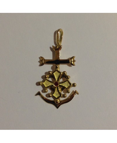 Croix de Camargue avec croix Occitane