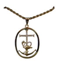 Croix de Camargue cerclé flamant rose