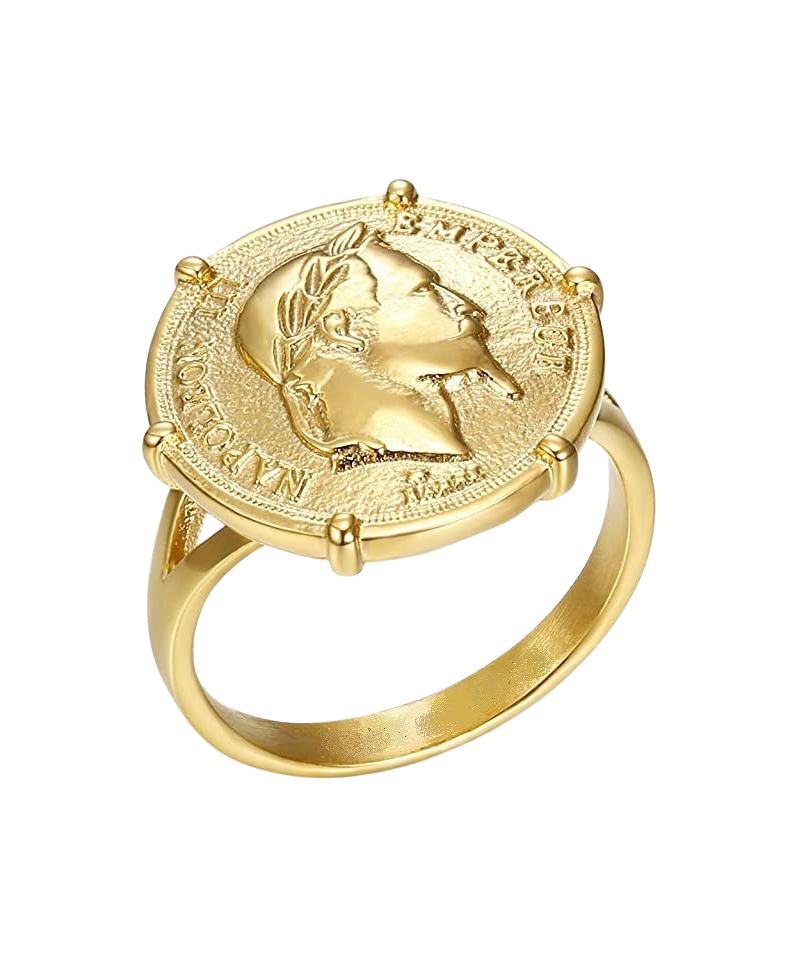 Bague pièce griffes