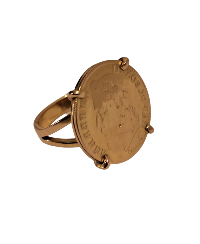 Bague pièce griffes