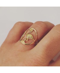Bague Flamant Rose