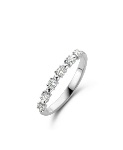 Alliance diamants perlée