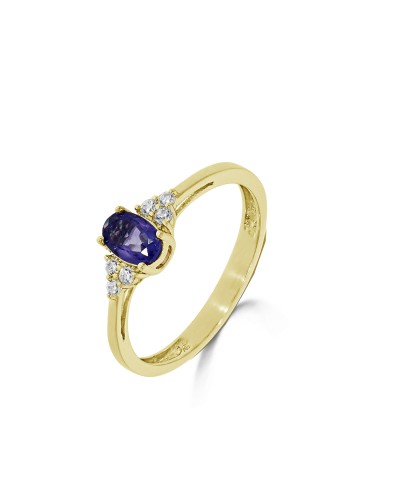 Bague Saphir accompagnée