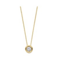Pendentif diamant serti clos