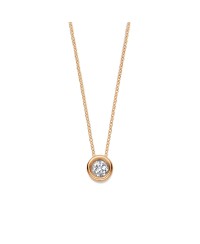 Pendentif diamant serti clos