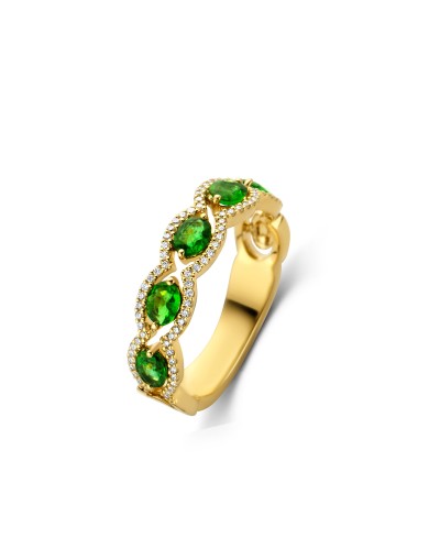 Bague Emeraude et Diamants
