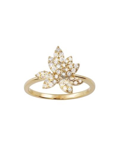 Bague bouquet 15 mm, diamants 0,38ct