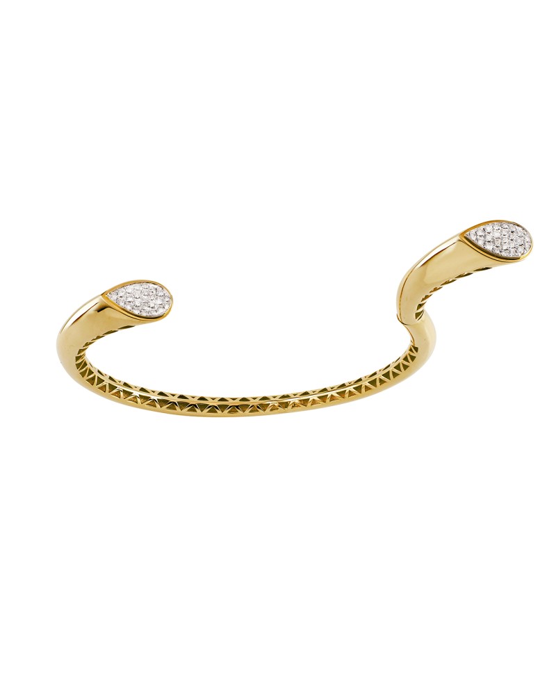 Bracelet Jonc ouvert diamants